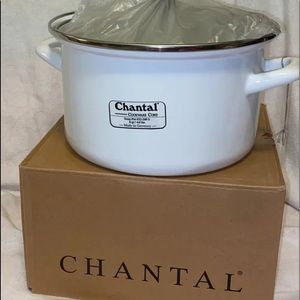 4QT White Chantal Soup Pot